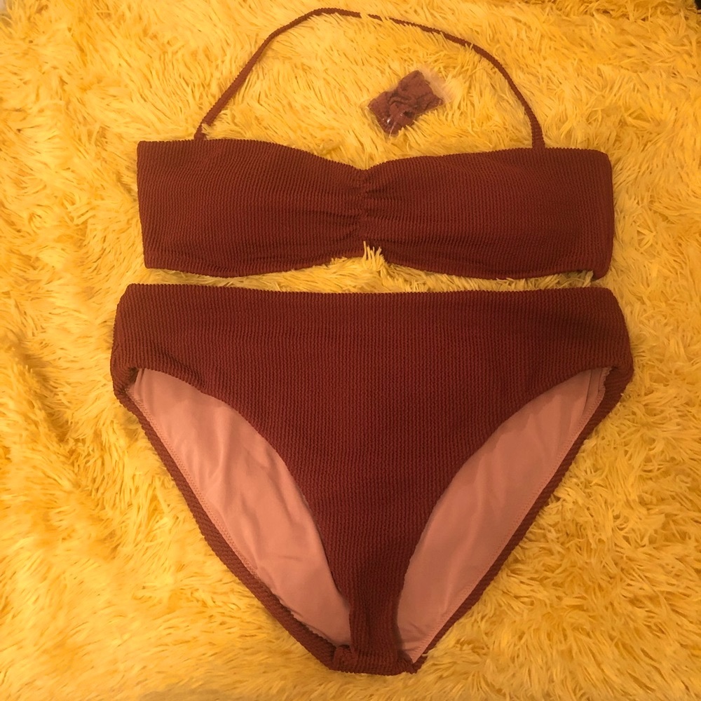 J. Crew textured bikini